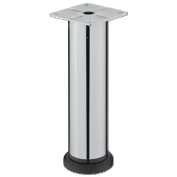 Møbelbein Justerbar Ø38mm H150mm Polert Krom