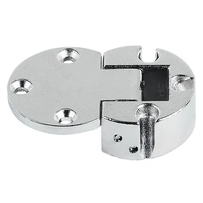 Klaffehengsel 90° Ø35mm Plano-Medial Nikkel