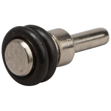 Hyllebærer Glass 5mm Krom M/Sort Ring