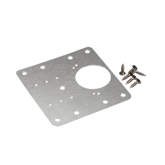 Reprasjonsplate 90x90mm rustfritt stål