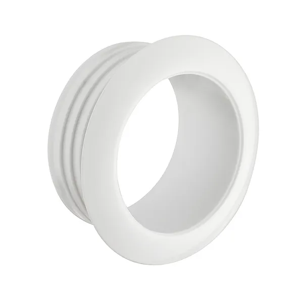 Rosett trykklås 19mm hvit 