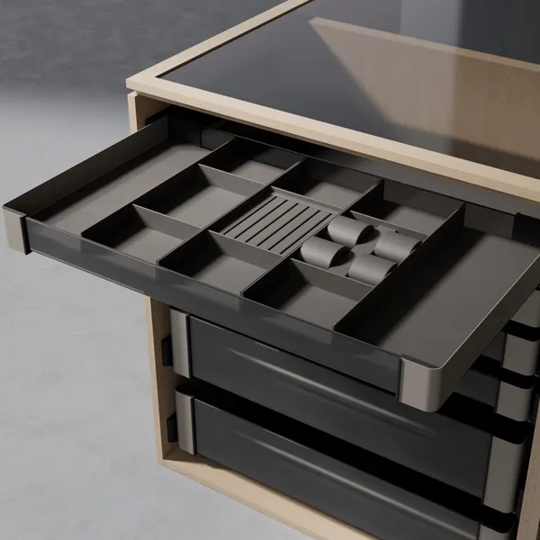 Skuff Kesseböhmer Conero H168mm Sort Komplett