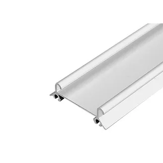 Skyvedørskinne Bunn 3m M/Klips Aluminium