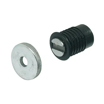 Magnetlås Ø8mm 2kg Innfresning Sort