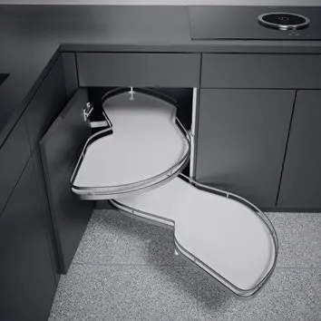 Hjørnekarusell Kesseböhmer LeMans 2 Hvit/Krom