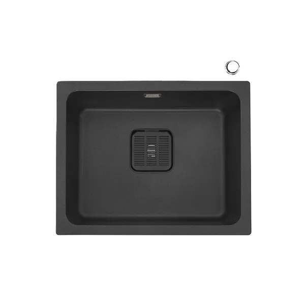 Kjøkkenvask Stala Combo 1 Kum Nedfelling Sort Kompositt