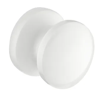 Trykknapp til trykklås Mini 16mm front hvit 