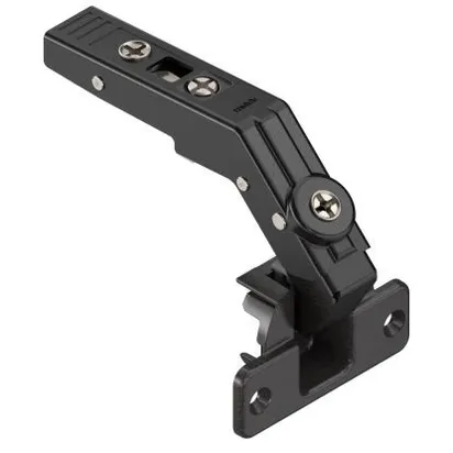 Hengsel Blum 60° 90/90 - For Hjørneskap Skruefeste Svart Onyx