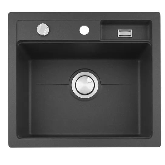 Komposittvask Stala Combo 1 Kum Plan & Underlim Sort