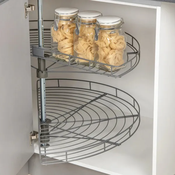 Hjørnekarusell Pelly 1/2 sett Ø850mm antrasitt