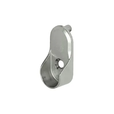 Garderoberørholder Oval Dübler 30x15mm Krom