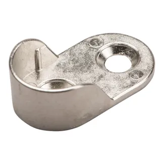 Garderoberørholder Oval 30x15mm Forniklet