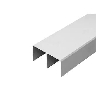 Skyvedørskinne Topp 3m Aluminium