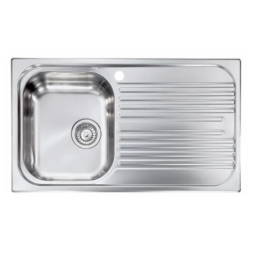 Kjøkkenvask Atlantic 1 Kum M/Rille Stål 