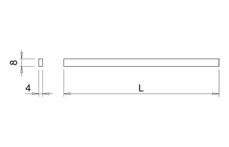 LED-stripe Flexyled SE H4-24 Pro 24V 8x4 mm M24x2