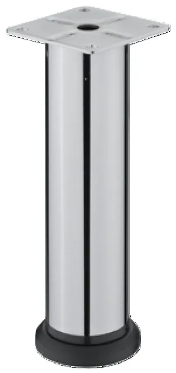 Møbelbein Justerbar Ø38mm H150mm Polert Krom 