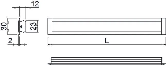 Profillist Ledye 2m Aluminium 