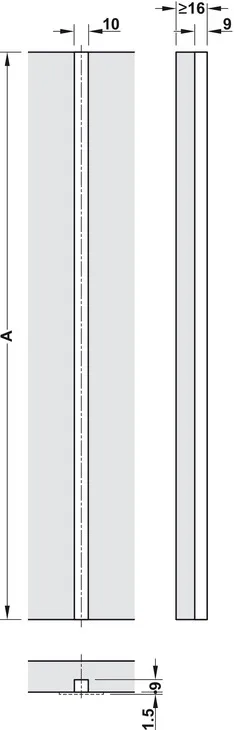 Dørretter Profil Justerbar For Dører H1900-2200mm