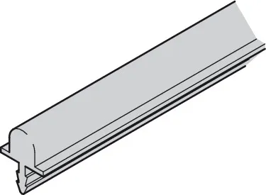 Skyvedørskinne Bunn 3500mm Aluminium 