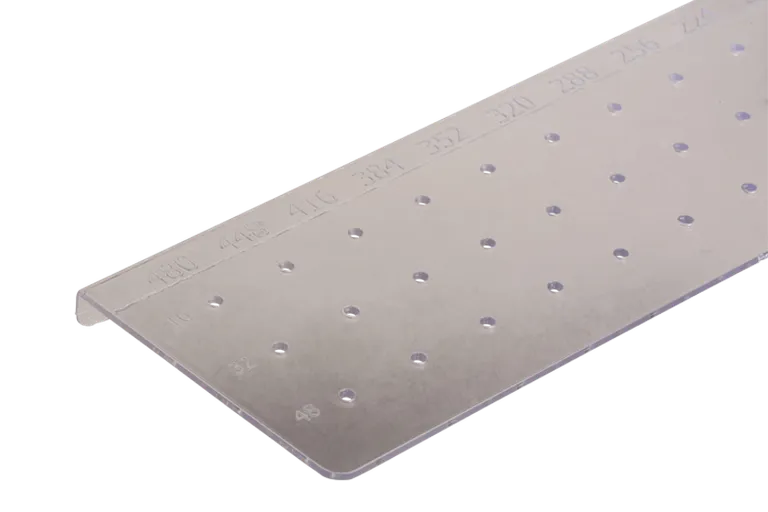 Bormal Håndtak 512x64mm Hull Ø2mm Nylon  Transparent