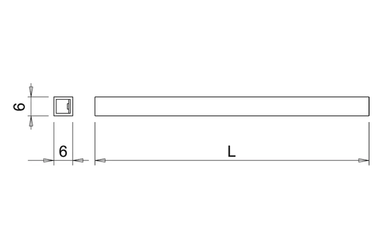 LED-stripe Flexyled AT6 Pro 24V 6x6 mm M24x2