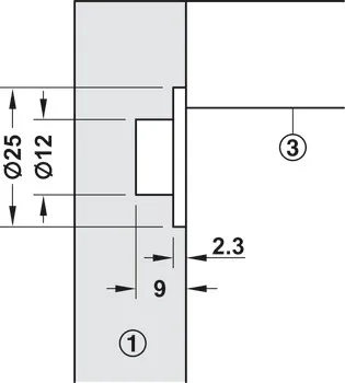 Klaffestøtte Barracuda M/Vaierbrems 310mm
