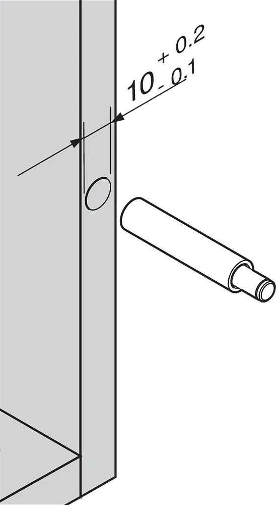 Demper Blum Blumotion For Innboring Grå