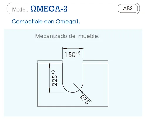 Vannlås U-Utsparing - Flere Farger