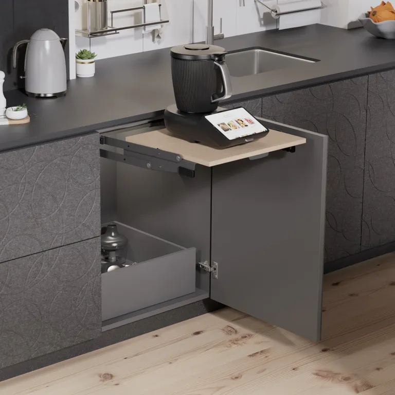 Nedsenkbeslag Kesseböhmer  ChefsTable antrasitt