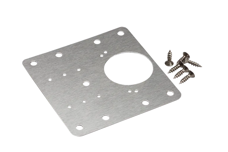 Reprasjonsplate 90x90mm rustfritt stål