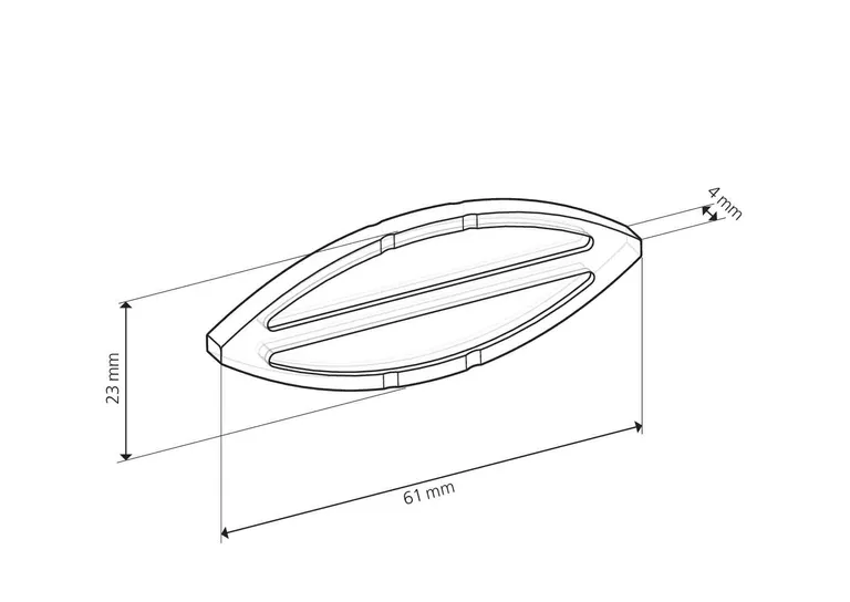 Lamello C20 Plast 60x23x4mm Transparent 250stk
