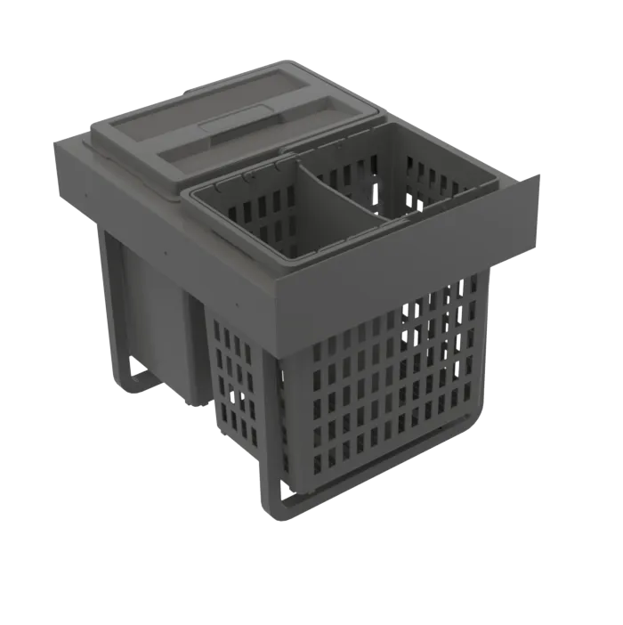 Avfallssorterer IMA Select Base 400 ECO Bunnmontert Antrasitt