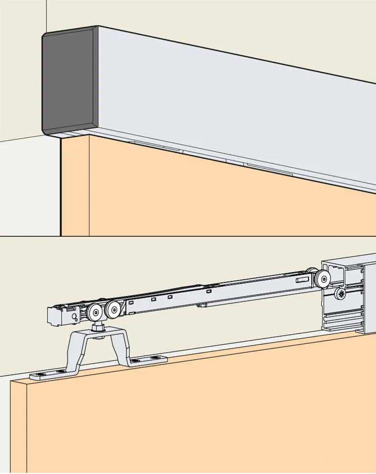 Monteringssett Hawa 40 H Porta Inkl. Demping  2m