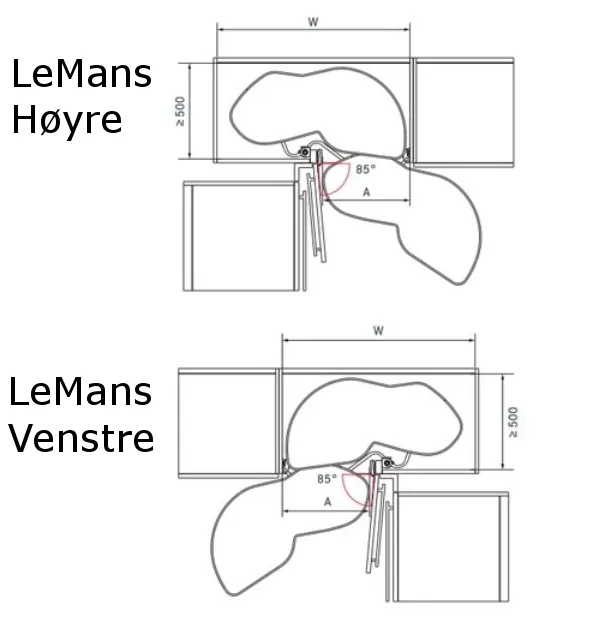 Hjørnekarusell Kesseböhmer LeMans 2 Arena Pure Antrasitt