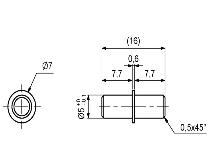 Hyllebærer Duplo 5/5mm elgalvanisert metall sort 