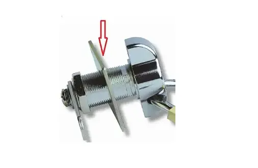 Metallplate Anti-Twist F/Padlockable Cam Locks