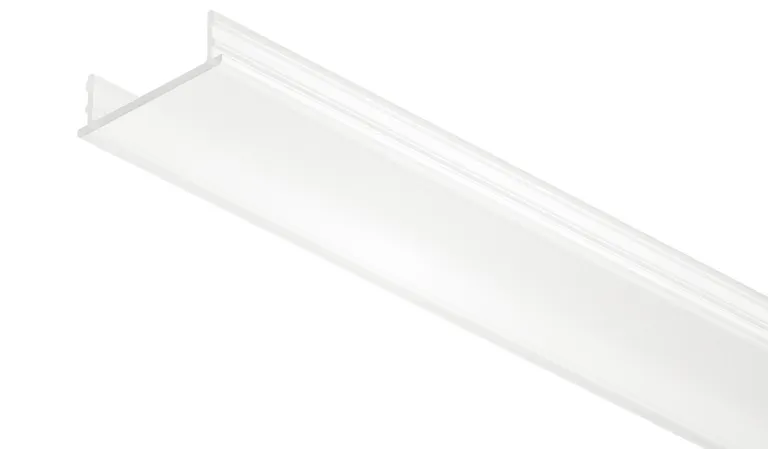 Plastglass For Led-Stripe 2,5m Hvit