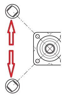 Hjul 360° Til Dreieskive  25kg