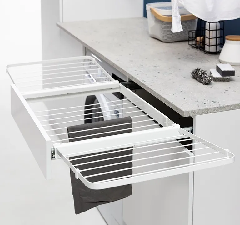 Tørkestativ Pelly Foldbart Til Skuff Hvit