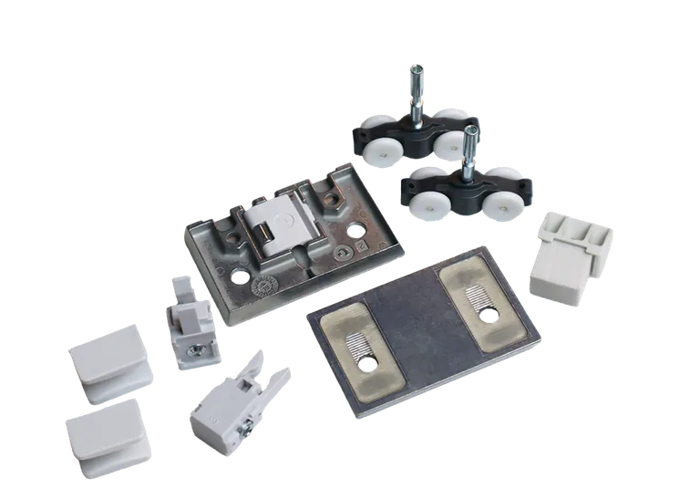 Beslagssett Eku Clipo 16  2-Dører Glass Hullmontert 16kg