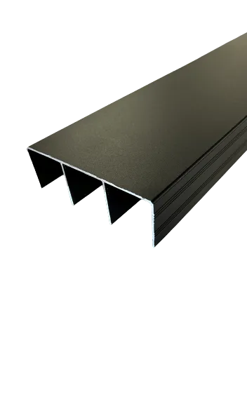 Toppskinne BT 3 Spor 50kg 3m Sort