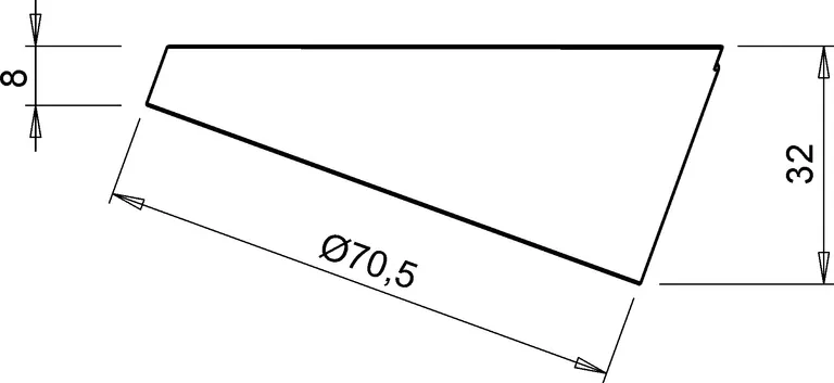 Distansering Vinkel 12-30mm 3W 24V 3000K Til Metris Matt Nikkel
