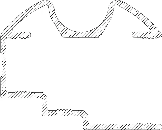 Profilgrep Skyvedør 16-19mm 2,7m Aluminium 