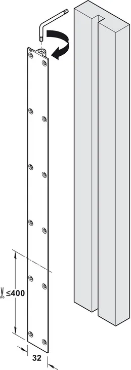 Dørretter Profil Justerbar For Dører H1900-2200mm