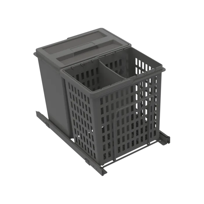 Avfallssorterer IMA Select Basic 400 ECO Bunnmontert Antrasitt 