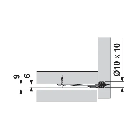 Frontstabilisator Blum til Tandembox/Legrabox