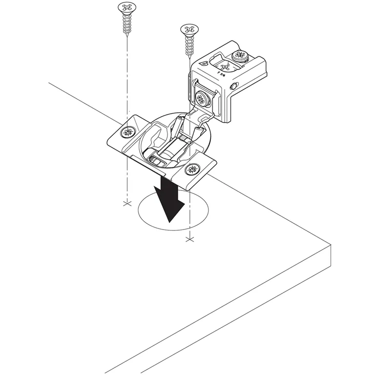 Hengsel Blum Compact med demp 107° skrufeste