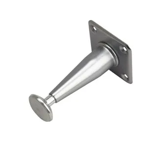 Møbelbein Ø25mm Justerbar Konisk Matt Krom