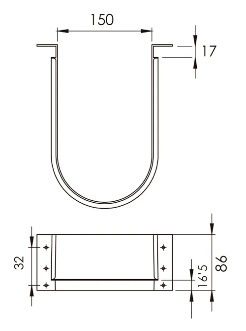 Vannlås U-Utsparing - Flere Farger
