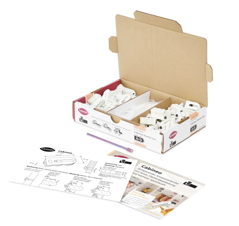 Startersett Lamello Cabineo 8/12 Inkl. Verktøy Kap 40stk 